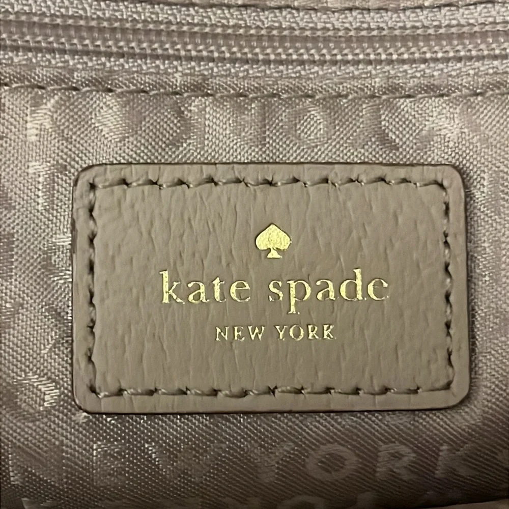 Kate Spade New York Grove Street Carli Satchel Cream / Beige Bag Purse EUC